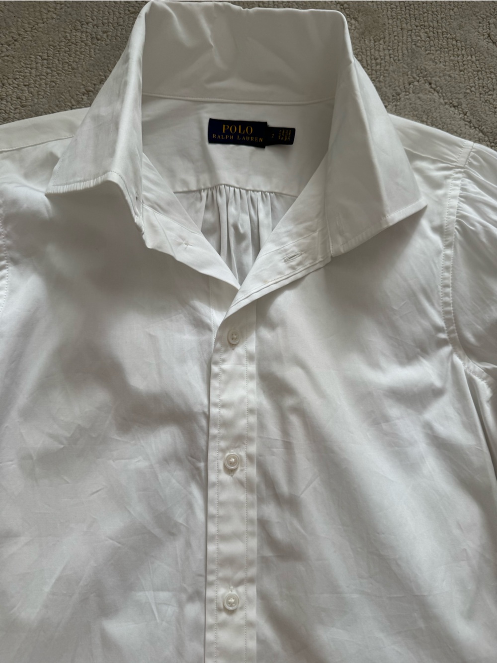 Polo Ralph Lauren Women's White Long-Sleeve Button Down Shirt/ 2/ New - Picture 7 of 12